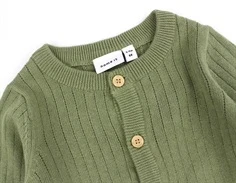 Name It oil green cardigan